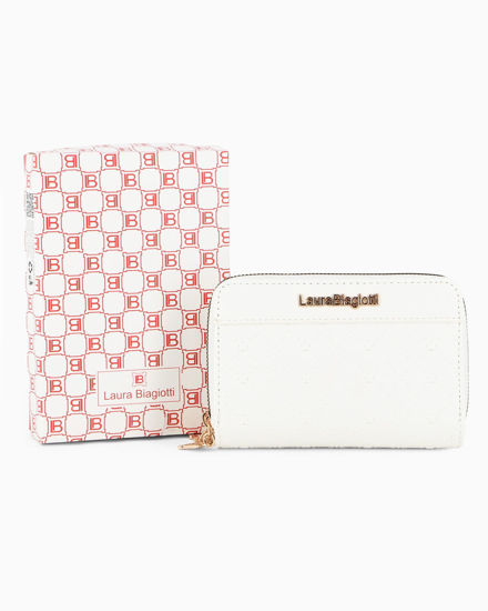 Immagine di LAURA BIAGIOTTI - Portafoglio bianco con due scomparti principali