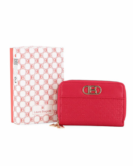 Immagine di LAURA BIAGIOTTI - Portafoglio rosso trapuntato con due scomparti principali