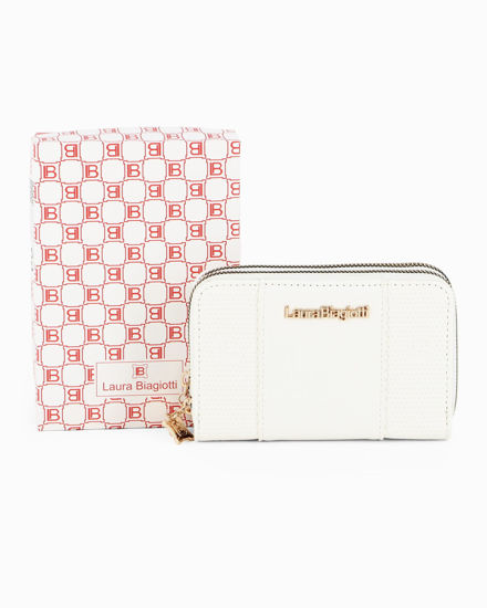 Immagine di LAURA BIAGIOTTI - Portafoglio bianco con due scomparti principali