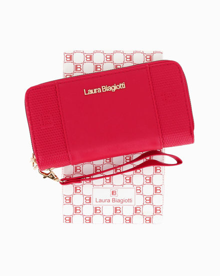 Immagine di LAURA BIAGIOTTI - Portafoglio rosso con due scomparti principali, polsiera removibile