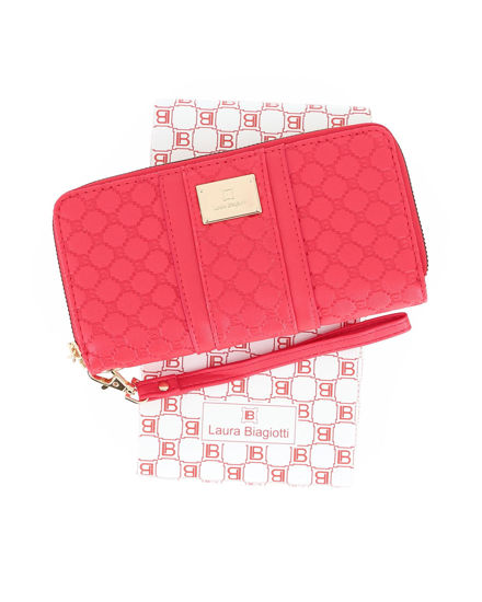 Immagine di LAURA BIAGIOTTI - Portafoglio rosso loggato con due scomparti principali, polsiera removibile