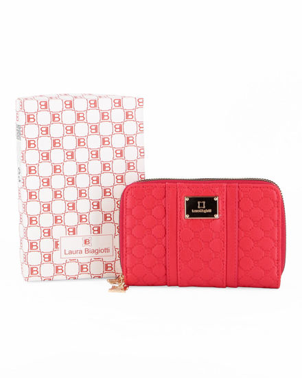 Immagine di LAURA BIAGIOTTI - Portafoglio rosso loggato con due scomparti principali