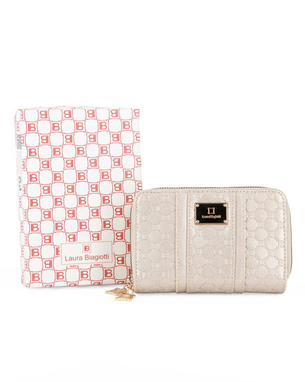 Immagine di LAURA BIAGIOTTI - Portafoglio platino loggato con due scomparti principali