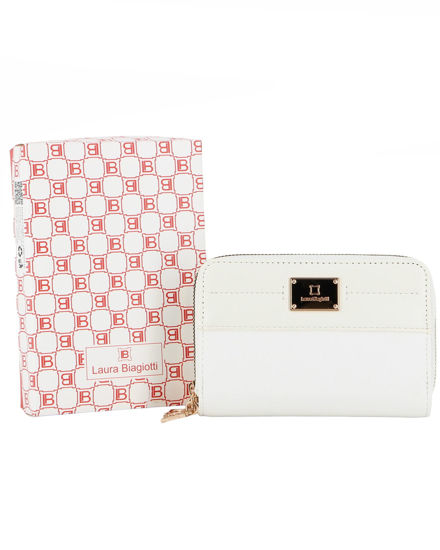 Immagine di LAURA BIAGIOTTI - Portafoglio bianco con due scomparti principali