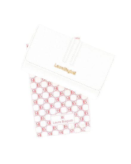 Immagine di LAURA BIAGIOTTI - Portafoglio bianco con patta