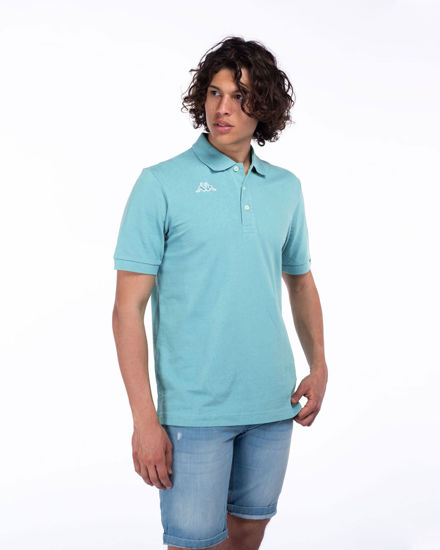 Immagine di KAPPA - POLO AZZURRO DA UOMO LOGO MALTAXITA MSS