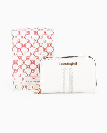 Immagine di LAURA BIAGIOTTI - Portafoglio bianco con due scomparti principali