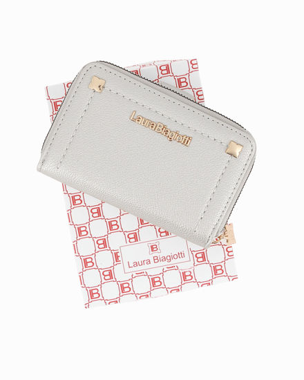 Immagine di LAURA BIAGIOTTI - Portafoglio argento con pattina