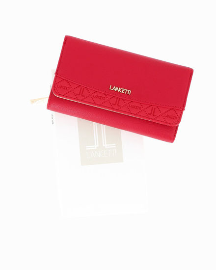Immagine di LANCETTI - Portafoglio rosso con patta