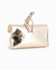 Immagine di DIVAS - Minibag laminata oro in VERA PELLE - MADE IN ITALY