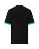 Immagine di POLO MM LOGO NEON BLACK-GREEN FLUO