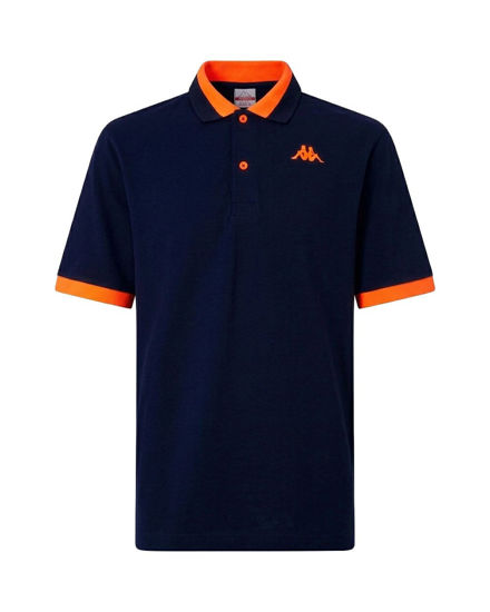 Immagine di POLO MM LOGO NEON BLUE-ORANGE FLUO