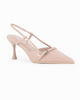 Immagine di MISS GLOBO - Décolleté slingback nude in vernice con sottopiede in memory foam, tacco 7,5CM