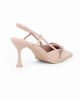 Immagine di MISS GLOBO - Décolleté slingback nude in vernice con sottopiede in memory foam, tacco 7,5CM