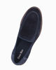 Immagine di CLASS MAN - Mocassino blu scamosciato in VERA PELLE con suola a contrasto