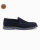 Immagine di CLASS MAN - Mocassino blu scamosciato in VERA PELLE