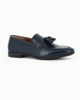 Immagine di CLASS MAN - Mocassino blu in VERA PELLE con nappe