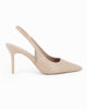 Immagine di MISS GLOBO - Décolleté slingback beige con sottopiede in memory foam, tacco 8,5CM