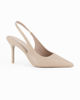 Immagine di MISS GLOBO - Décolleté slingback beige con sottopiede in memory foam, tacco 8,5CM
