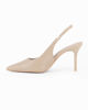 Immagine di MISS GLOBO - Décolleté slingback beige con sottopiede in memory foam, tacco 8,5CM