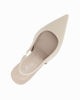 Immagine di MISS GLOBO - Décolleté slingback beige con sottopiede in memory foam, tacco 8,5CM