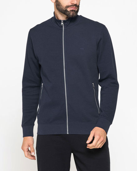 Immagine di CARRERA - FELPA FULL ZIP BLU IN PIQUET DA UOMO