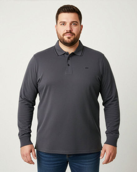 Immagine di CARRERA - POLO OVER MANICA LUNGA GRIGIO SCURO DA UOMO