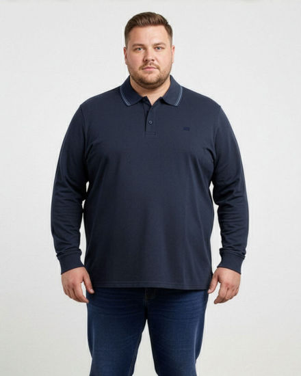 Immagine di CARRERA - POLO OVER MANICA LUNGA BLU DA UOMO