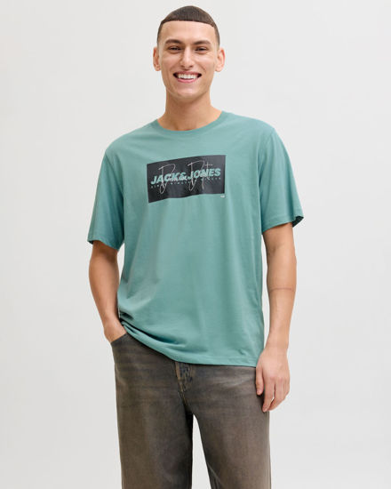 Immagine di JACK & JONES - TSHIRT MANICA CORTA VERDE ACQUA DA UOMO