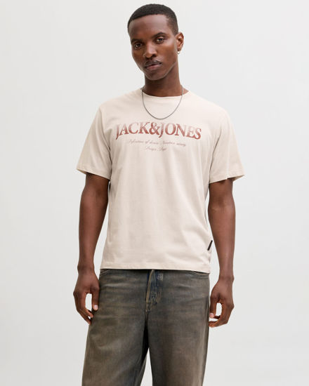 Immagine di JACK & JONES - TSHIRT MANICA CORTA BEIGE DA UOMO