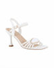Immagine di MISS GLOBO - Sandalo bianco con dettaglio frontale e  punta quadrata, tacco 8CM