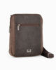 Immagine di CARRERA - Borsello marrone da uomo con tasca frontale