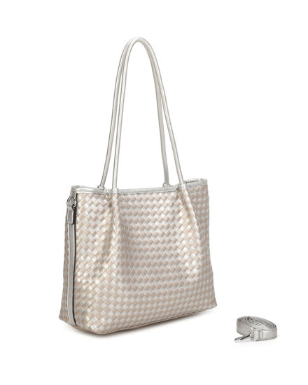 Immagine di SHOPPING INTRECCIATA BICOLORE