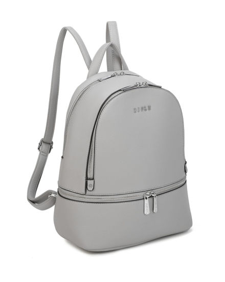 Immagine di ZAINO GRANDE ECOPELLE 2ZIP+FONDO ZIP