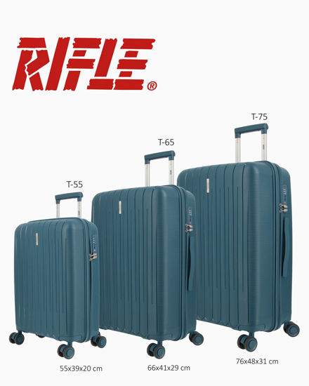 Immagine di RIFLE - TROLLEY PETROLIO IN ABS 4 RUOTE CON COMBINAZIONE TSA
