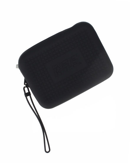 Immagine di RIFLE - Pochette nera in silicone con polsiera