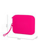 Immagine di RIFLE - Pochette fuxia in silicone con polsiera