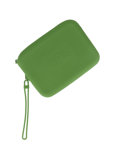 Immagine di RIFLE - Pochette verde militare in silicone con polsiera