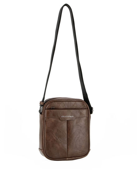 Immagine di SOLO SOPRANI - Borsello testa moro con tasca frontale e tasca posteriore