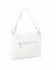 Immagine di NARIDNI - Borsa un manico bianca con borchie e tasca posteriore, tracolla removibile