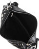 Immagine di NARIDNI - Borsa un manico nera con borchie e tasca posteriore, tracolla removibile