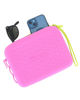 Immagine di FIAT 500 - Pochette fuxia in silicone con polsiera