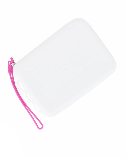 Immagine di FIAT 500 - Pochette bainca in silicone con polsiera