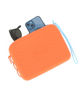 Immagine di FIAT 500 - Pochette arancione in silicone con polsiera