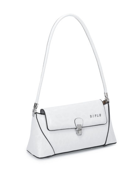 Immagine di BORSA A SPALLA PATTA E TUC VERNICE LEOP.