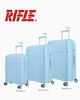 Immagine di RIFLE - TROLLEY CELESTE IN ABS 4 RUOTE CON COMBINAZIONE TSA