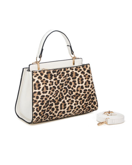 Immagine di RIFLE - Borsa a mano maculata con due scomparti principali, tracolla removibile