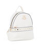 Immagine di SOLO SOPRANI - Zaino bianco con borchie e tasca frontale