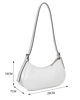 Immagine di RIFLE - Borsa a spalla bianca con fibbie frontali e tracolla removibile