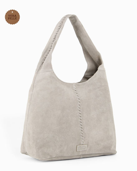 Immagine di CHESTER POLO ACADEMY - Borsa sacca latte scamosciata in VERA PELLE